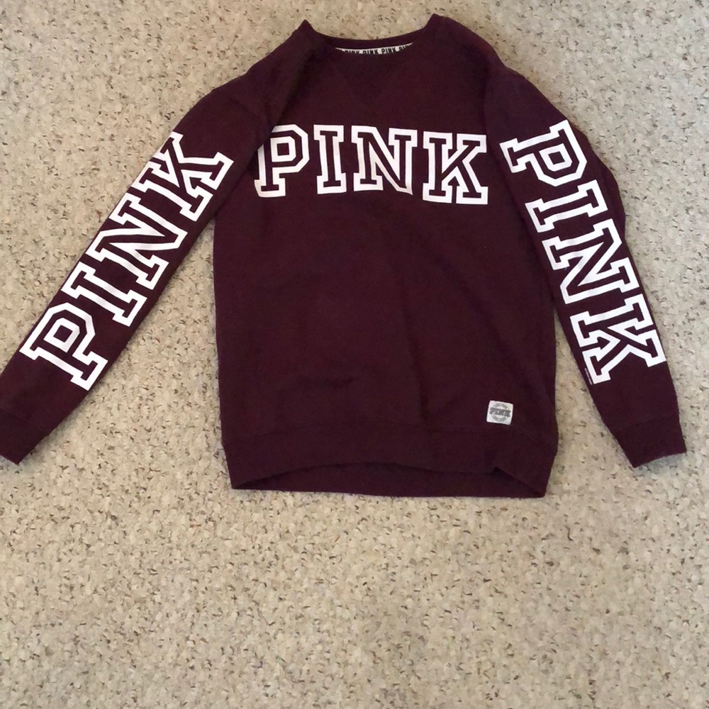 Pink crew neck sweater